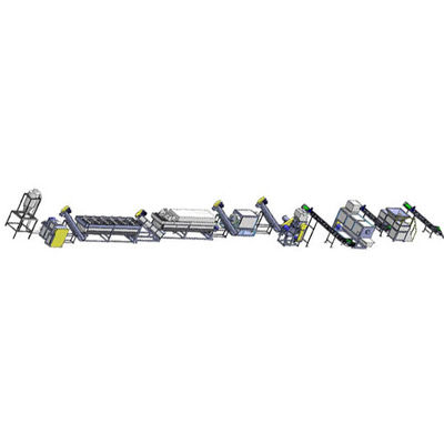 ماشین بازیافت لباسشویی پلاستیکی سفارشی دو مخزن ماشین بازیافت فیلم PP 500 - 2000kg / H