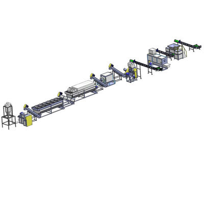 ماشین بازیافت فیلم ضایعات PP PE ماشین لباسشویی فیلم 1000kg/hr
