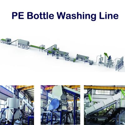ماشین بازیافت لباسشویی پلاستیکی HDPE ماشین بازیافت بطری های زباله 200kw