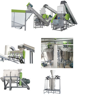 خط شستشوی بطری های PET 490kw خط شستشوی بطری های پلاستیکی 500kg/h - 3000kg/h
