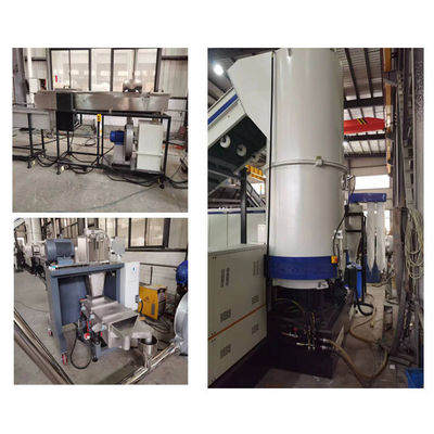 75 KW - 110kW ماشین بازیافت پلاستیک گلوله سازی اتوماتیک با روش خنک کننده آب