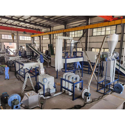 خط شستشوی بطری های PET 490kw ماشین بازیافت پلاستیک صنعتی 500 - 3000kg/H
